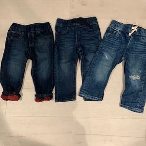 Gap toddler boy jeans 18-24 (3 pairs)